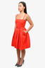 Max Mara Red Strappy Mini Dress Size 4