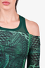 McQ Alexander McQueen Green/Black Patterned Dress Size S