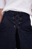 Mihara Yasuhiro Dark Blue Denim Wide Leg Jeans with Tie Up Waist Size 36