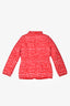 Stella McCartney Red/White Heart Printed Puffer Jacket Size 12Y Kids