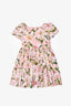 Dolce & Gabbana Pink Floral Printed Dress Size 2 Kids