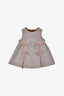 Fendi Brown Wool Zucca Print Dress Size 9M Kids