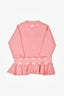 Fendi Pink Neoprene Bug Eye Dress Size 3A Kids