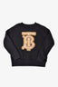 Burberry Black Gold Chain Link Crewneck Sweater Size 8 Kids
