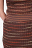 Missoni Brown Knit Sleeveless Maxi Dress Size 40