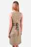 Missoni Gold V-Neck Knit Dress Size M