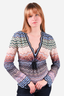 Missoni Multicolour Wool/Silk V-Neck Knit Size 42