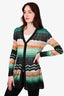 Missoni Teal/Gold Chevron Cardigan Est. Size S