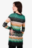 Missoni Teal/Gold Chevron Cardigan Est. Size S
