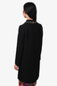 Miu Miu 2014 Black Crystal Embellished Collar Coat Size 38