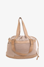 Brunello Cucinelli Beige/Brown Canvas Duffle Bag With Strap