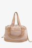 Brunello Cucinelli Beige/Brown Canvas Duffle Bag With Strap
