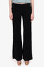 Miu Miu Black Velvet Wide Leg Pants Size 40