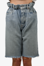 Miu Miu Blue Denim Bermuda Shorts Size 26