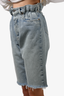 Miu Miu Blue Denim Bermuda Shorts Size 26
