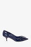 Miu Miu Navy Patent Leather Point Toe Heels Size 40
