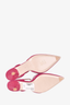 Miu Miu Pink Suede Crystal Embellished Mules Size 36