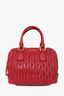 Miu Miu Red Leather Matelesse Top Handle w/ Strap
