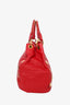 Miu Miu Red Leather Studded Shoulder Bag