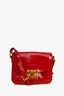 Sac bandoulière Miu Miu en cuir verni rouge