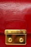 Sac bandoulière Miu Miu en cuir verni rouge