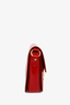 Sac bandoulière Miu Miu en cuir verni rouge