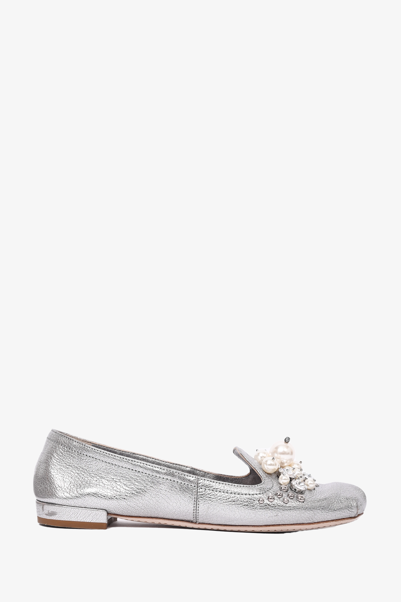Miu miu pearl deals flats
