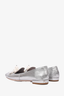 Miu Miu Silver Faux Pearl Ballet Flats Size 36.5