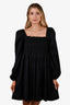 Molly Goddard Black Tiered Mini Dress Size 4