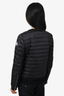 Moncler Black Down Longue Saison Shell Jacket Size 2