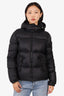 Moncler Black Down Puffer Jacket with Hood Size 3
