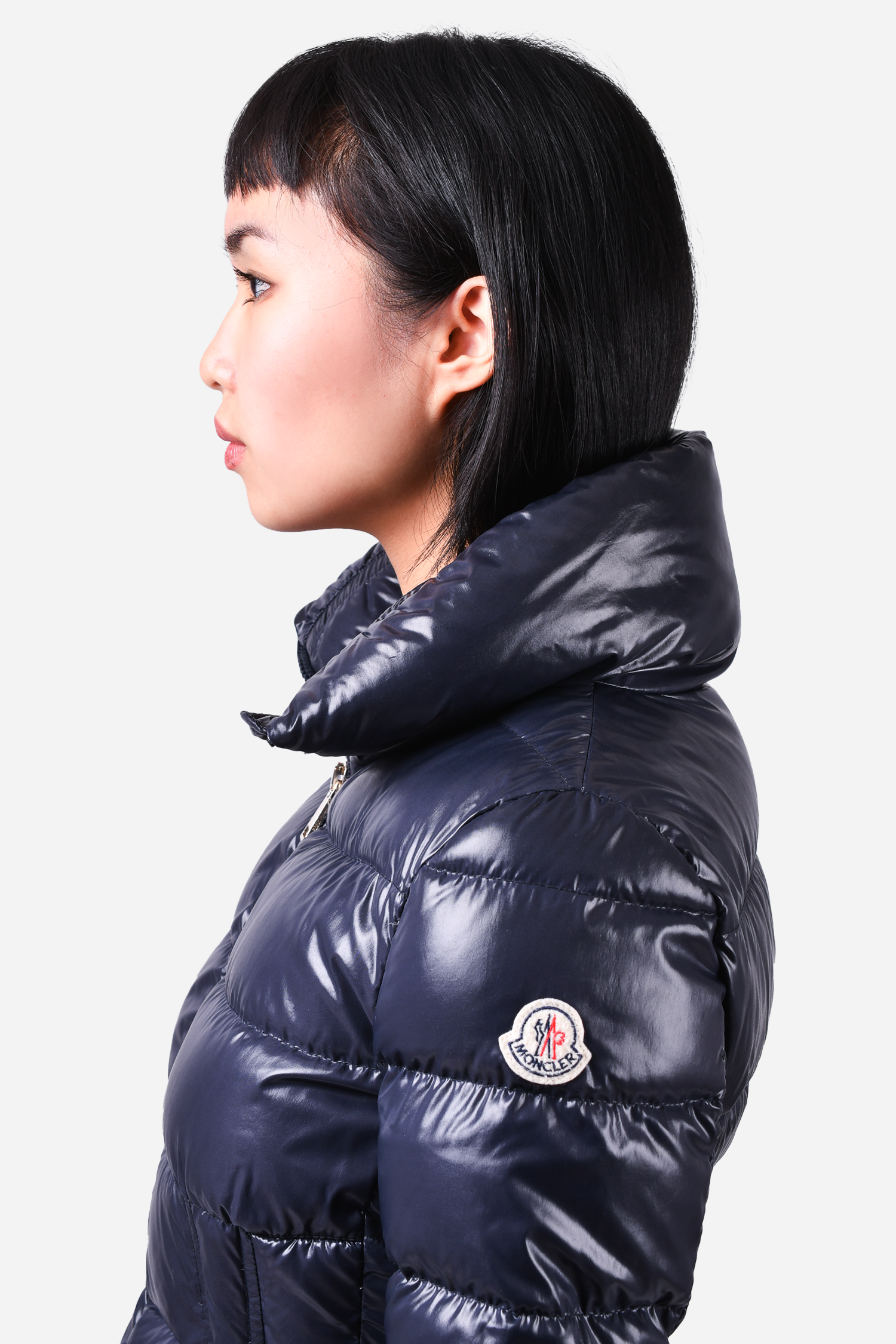 Moncler Black Down Quilted Daphne Puffer Jacket Estimated Size XS S Mine Yours