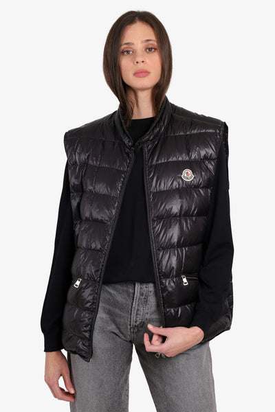 Moncler Black Gui Down Vest Size 7 Mens – Mine & Yours