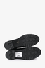 Moncler Black Leather 'Viviane Scarpa' Combat Boots Size 39