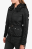 Moncler Black Quilted 'Andradite' Belted Jacket