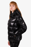 Moncler Black 'Maya Giubbotto' Hooded Down Jacket Size 2