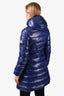 Moncler Blue Down Quilted Long Puffer