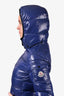 Moncler Blue Down Quilted Long Puffer
