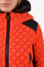 Moncler Grenoble Orange Textured Jacket Size 0