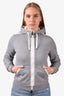 Moncler Grey 'Maglia' Zip Up Hoodie Size XS