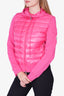 Moncler Pink Hooded Padded Jacket Size XS