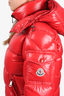 Moncler Red Quilted Puffer Jacket with Hood Size 00