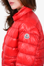 Moncler Red Quilted 'Acorus' Jacket Size 1