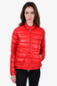 Moncler Red Quilted 'Acorus' Jacket Size 1