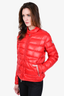 Moncler Red Quilted 'Acorus' Jacket Size 1