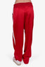 Moncler Red Satin Track Suit Size 46