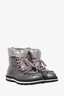Moncler Silver Rubber 'Inaya' Boots Size 38