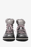 Moncler Silver Rubber 'Inaya' Boots Size 38