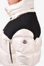 Moncler White/Black Nylon Short Jacket Size 2