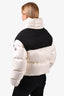 Moncler White/Black Nylon Short Jacket Size 2